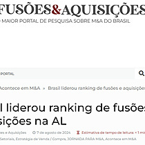 Brasil liderou ranking de fuses e aquisies na AL